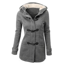 women thick wool coat hoodie jacket parka trench peacoat double breasted warm clothes 4 colors J4U66