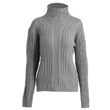 women turtleneck sweater twist stretchy slim knitted jumper top long sleeve casual sweaters and pullovers J4U66