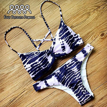 blue bikini sexy backless women bandage bikini set push up padded bra swimsuit swimwear n11zn J4U66