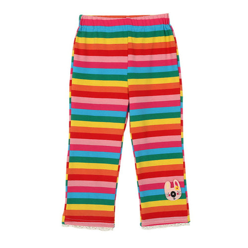 BOBORA Brand Baby Boys Girls Infant Toddler Kids &Bottoms Rainbow Striped Leggings Pants 1-5Years J4U66