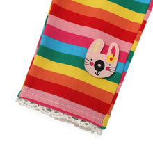 BOBORA Brand Baby Boys Girls Infant Toddler Kids &Bottoms Rainbow Striped Leggings Pants 1-5Years J4U66