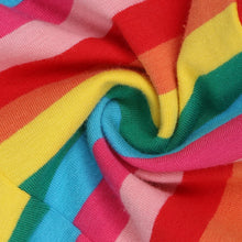 bobora kids baby girl rainbow striped tutu dresses girls top party dress outfit clothes J4U66