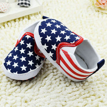 Baby First Walker Shoes Toddler Unisex Boy Girls Star Plaids Print Anti-slip Slip-on Canvas Crib Shoes  J4U66