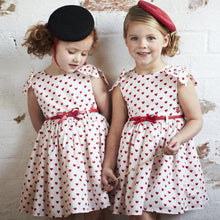 Baby Girls 2-7Y Bowknot Love Peach Heart Tutu Princess Dress Kids Backless Chiffon Dresses J4U66