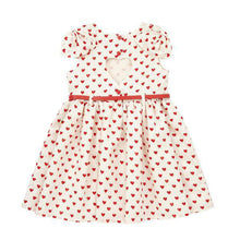 Baby Girls 2-7Y Bowknot Love Peach Heart Tutu Princess Dress Kids Backless Chiffon Dresses J4U66