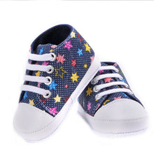 Baby Girls Boys Rainbow Star Canvas Shoes Soft First Walker Casual Toddler Shoe 9 ColorsJFY66