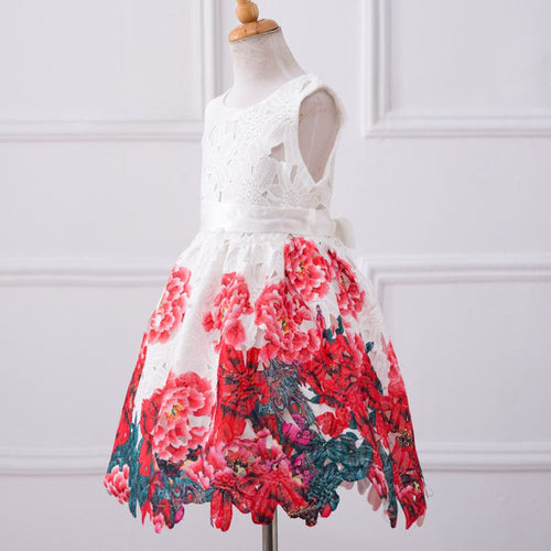 Baby Girls Dresses Kids Clothes Brand Children Dress for Girls Clothes Rose Flower Dobby Princess Dress Christmas 3-8Y PY2 J4U66