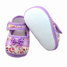 Baby Girls First Walkers Flowers Bow Toddler Shoes born Baby Shoes For 3-12 Months Soft SoleJFY66
