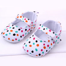Baby Girls First Walkers Shoes Colorful Polka Dot Toddler Soft Sole Kids Children's infant Shoe 0-12 Months J4U66