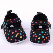 baby girls first walkers shoes colorful polka dot soft sole kids childrens infant shoe 0~12 months J4U66