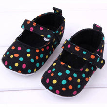 Baby Girls First Walkers Shoes Colorful Polka Dot Toddler Soft Sole Kids Children's infant Shoe 0-12 Months J4U66