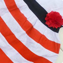 Baby Girls Flower Stripes Sleeveless Dress Toddler Kid One-piece High Waist Dresses  J4U66