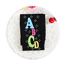 Baby Girls Kids Elastic Rhinestone Strech Pantyhose Stockings ABCD Letters 2-7Y J4U66