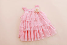 Baby Girls Lace Princess Dresses For Kids Flower Tutu Dress Children Clothing 4 Colors New J4U66