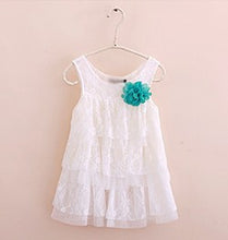 Baby Girls Lace Princess Dresses For Kids Flower Tutu Dress Children Clothing 4 Colors New J4U66