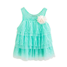 Baby Girls Lace Princess Dresses For Kids Flower Tutu Dress Children Clothing 4 Colors New J4U66