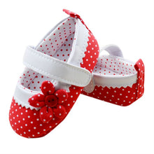 Baby Girlary Janes Shoes Infant Toddler Flower Dot Soft Sole Crib First WalkersJFY66