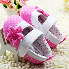 baby girls mary janes shoes infant flower dot soft sole crib first walkers J4U66
