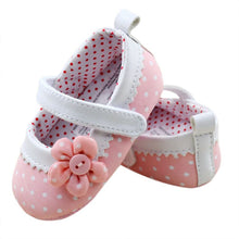 baby girls mary janes shoes infant flower dot soft sole crib first walkers J4U66