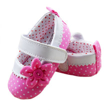 baby girls mary janes shoes infant flower dot soft sole crib first walkers J4U66