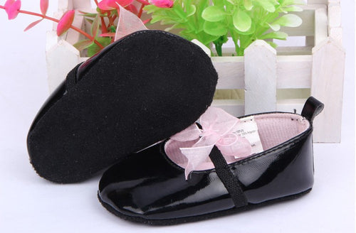 Baby Girls Shoes Noble Bow Princess Todder First Walkers Infant Prewalker Flower Soft Sole Shoes J4U66