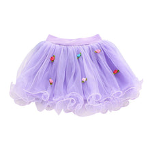 Baby Girls Rose Lace Princess Tulle Skirt Wedding Tutu Skirts 1-4Y Lovely J4U66