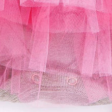 Baby Girls Toddler Puffy Tutu Dress Gauze Love Print Short Sleeve Dress Outfits Infant Clothing for  J4U66
