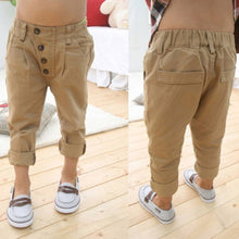 Baby Kids Boys Retro Clothes Khaki Casual Pants Straight Trousers 2-7Y Children CaprisJFY66