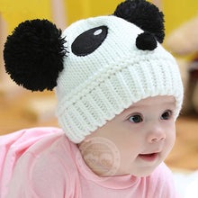 Baby Kids Cartoon Panda Ball Handmade Knitted Crochet Beanie Cap Hat New J4U66