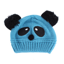 Baby Kids Cartoon Panda Ball Handmade Knitted Crochet Beanie Cap Hat New J4U66