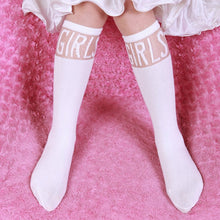 baby kids high knee socks school cartoon cat lace solid stockings leg warmer for girls J4U66
