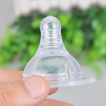 Baby Kids Silicone Wide-Mouth Nipple Round Cross Hole Breast Milk Feeling Bottles Nipple J4U66