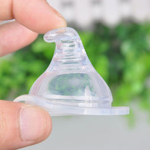 Baby Kids Silicone Wide-Mouth Nipple Round Cross Hole Breast Milk Feeling Bottles Nipple J4U66
