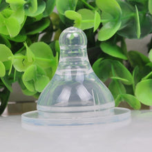 Baby Kids Silicone Wide-Mouth Nipple Round Cross Hole Breast Milk Feeling Bottles Nipple J4U66