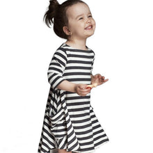 baby mom family matching outfits dress women kids pajamas stripe three quater sleeve mother and child clothing J4U66