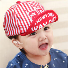 Baby Unisex Kids Girls Boys Stripes Snapbacks Hats Baseball Cap Flat Visor Snapback Caps  J4U66
