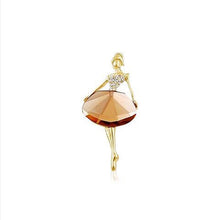 Ballet Vintage Princess Ballerina Brooch GirlWomen's Jewelry Exquisite Brooches Bling Gem Brooch J4U66