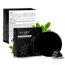 Bamboo Charcoal Handmade Soap Skin Care Treatment Natural Skin Whitening Blackhead Remover Acne Treatment Control Oil J4U66