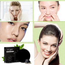 Bamboo Charcoal Handmade Soap Skin Care Treatment Natural Skin Whitening Blackhead Remover Acne Treatment Control Oil J4U66