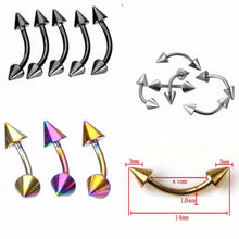 Banana Body Piercing Jewelry For Women S Cool Stainless Steel Spike Eyebrow Ring Barbells Eye Rings J4U66