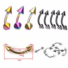 Banana Body Piercing Jewelry For Women S Cool Stainless Steel Spike Eyebrow Ring Barbells Eye Rings J4U66