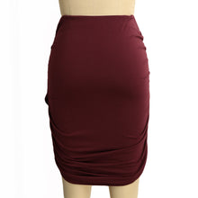 bandage elastic women pleated skirt slim sexy mini pencil skirts clubwear suitable casual formal solidcolorclothing black J4U66