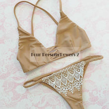 bandeau bikini push bikini brazilian sexy bandage leaf printing beach set brazilian suit maillot de bain femme J4U66