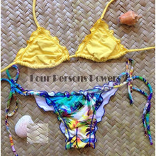 bandeau bikini push bikini brazilian sexy bandage leaf printing beach set brazilian suit maillot de bain femme J4U66