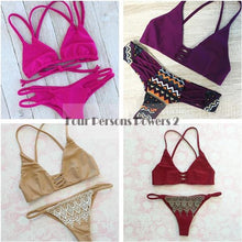 bandeau bikini push bikini brazilian sexy bandage leaf printing beach set brazilian suit maillot de bain femme J4U66