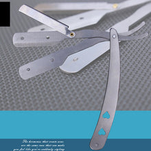 Barber Tool Straight Edge Razors Blade Stainless Steel Folding Shaving Knife J4U66