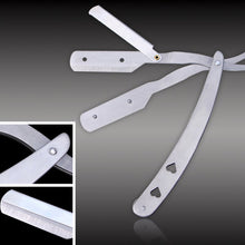 Barber Tool Straight Edge Razors Blade Stainless Steel Folding Shaving Knife J4U66