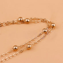 Barefoot Beach Double Chain Link Tassel Foot Bracelet Anklet Jewelry Toe Anklet Women Ankle Bracelets J4U66