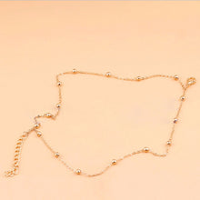 Barefoot Beach Double Chain Link Tassel Foot Bracelet Anklet Jewelry Toe Anklet Women Ankle Bracelets J4U66