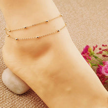 Barefoot Beach Double Chain Link Tassel Foot Bracelet Anklet Jewelry Toe Anklet Women Ankle Bracelets J4U66